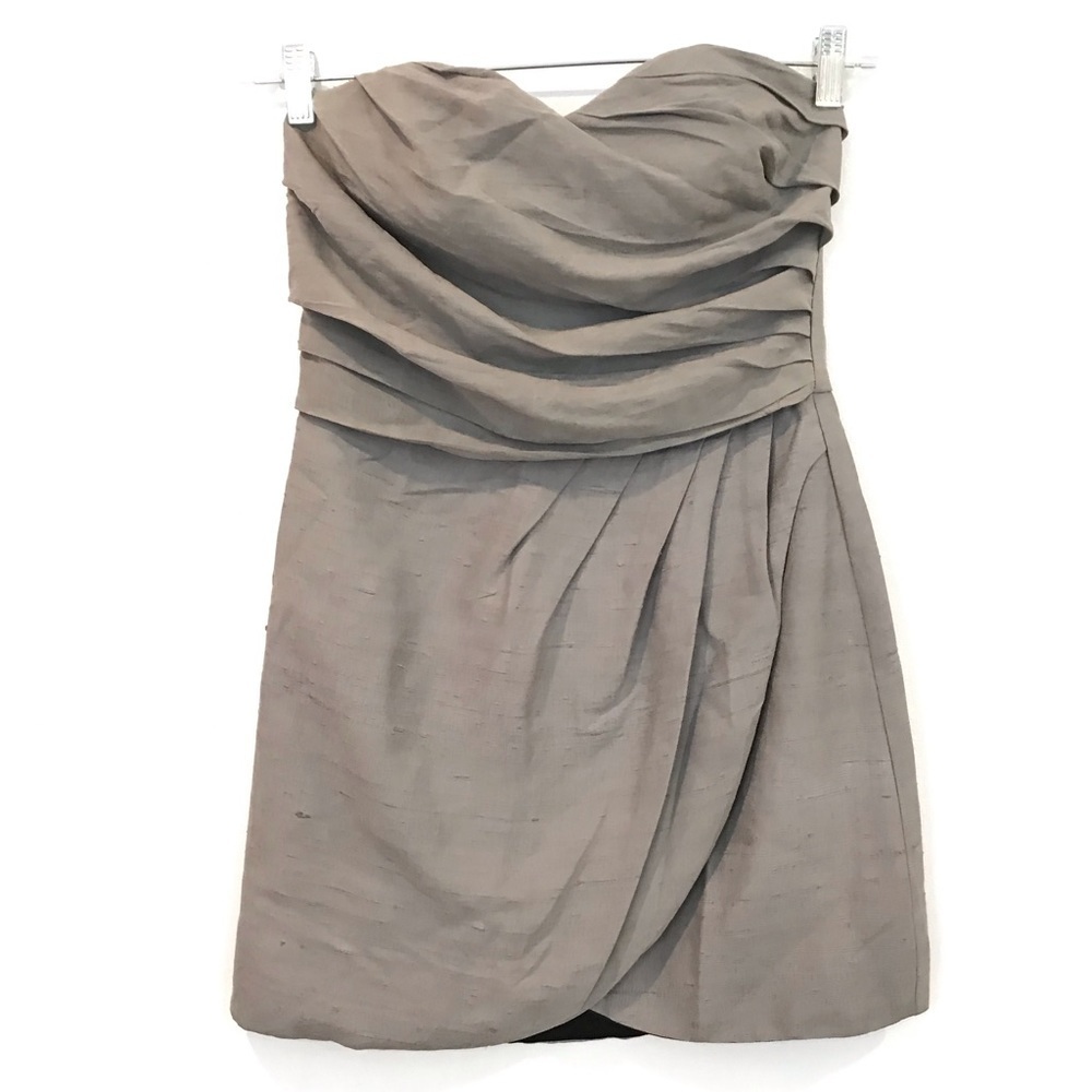 Leyendecker 4 Silk Strapless Mini Dress Cocktail